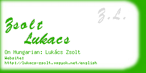 zsolt lukacs business card